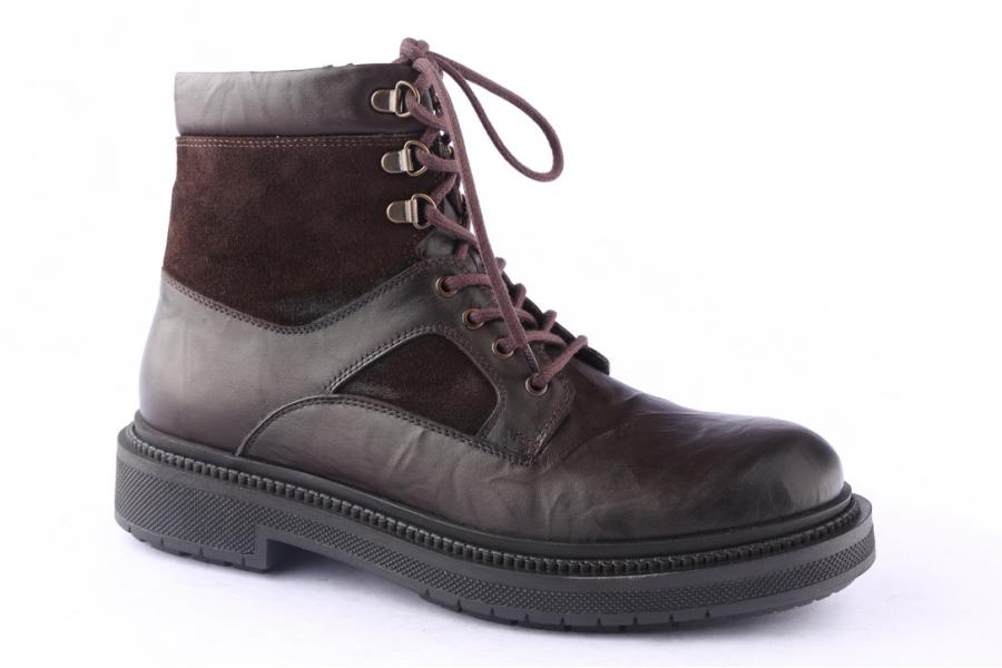 D.moro Shoes Men Leather Ankle Boots For Winter: M083 Brown (Wholesale)