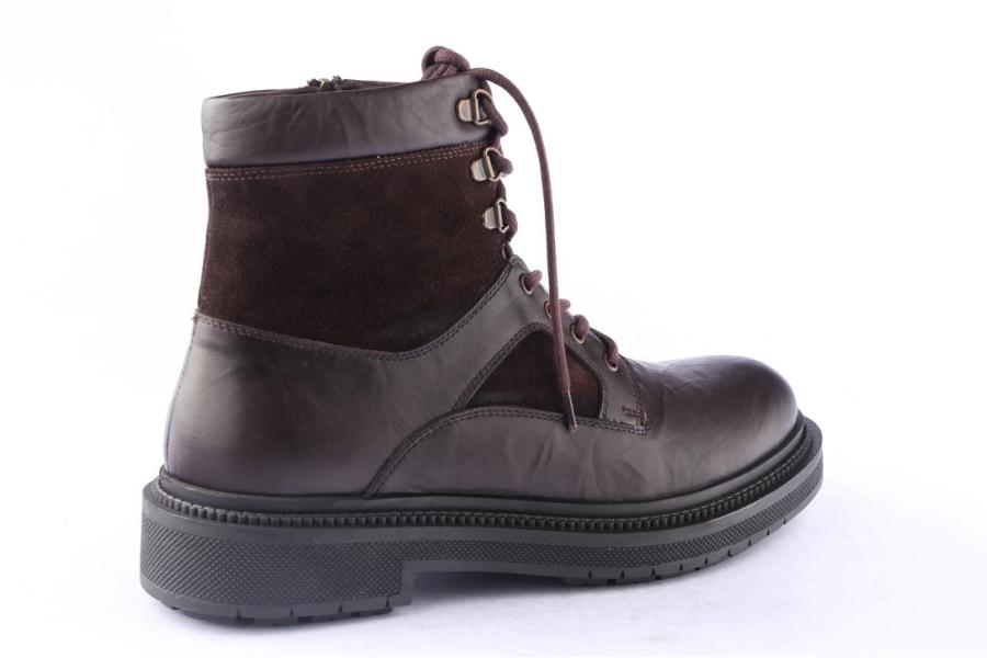 D.moro Shoes Men Leather Ankle Boots For Winter: M083 Brown (Wholesale)