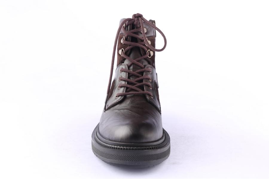 D.moro Shoes Men Leather Ankle Boots For Winter: M083 Brown (Wholesale)