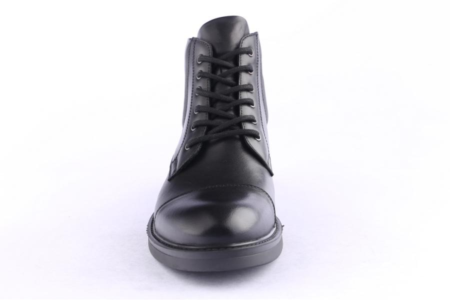 D.moro Shoes Men Leather Ankle Boots For Winter: M086 Black (Wholesale)