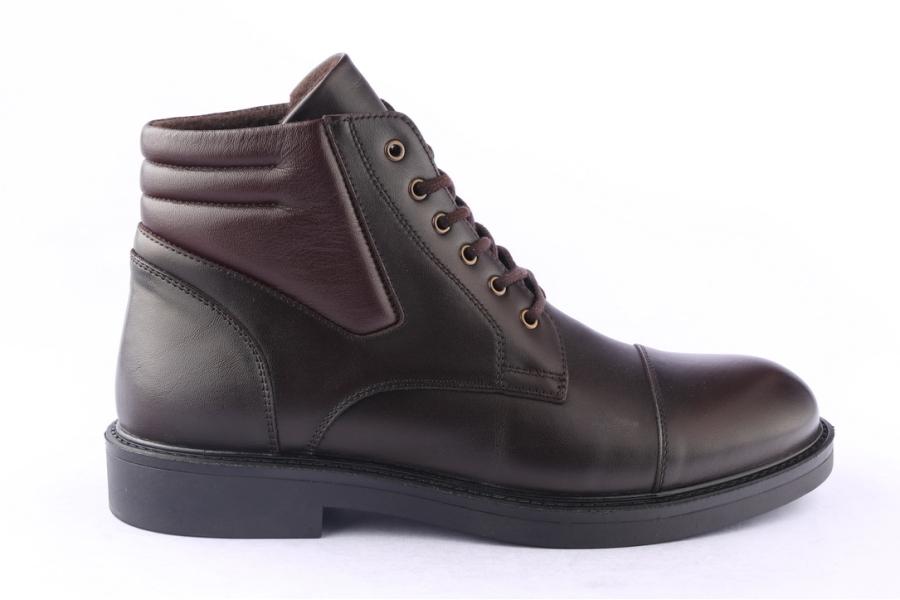 d.moro shoes Men Leather Ankle Boots for Winter: M086 Brown (Wholesale)