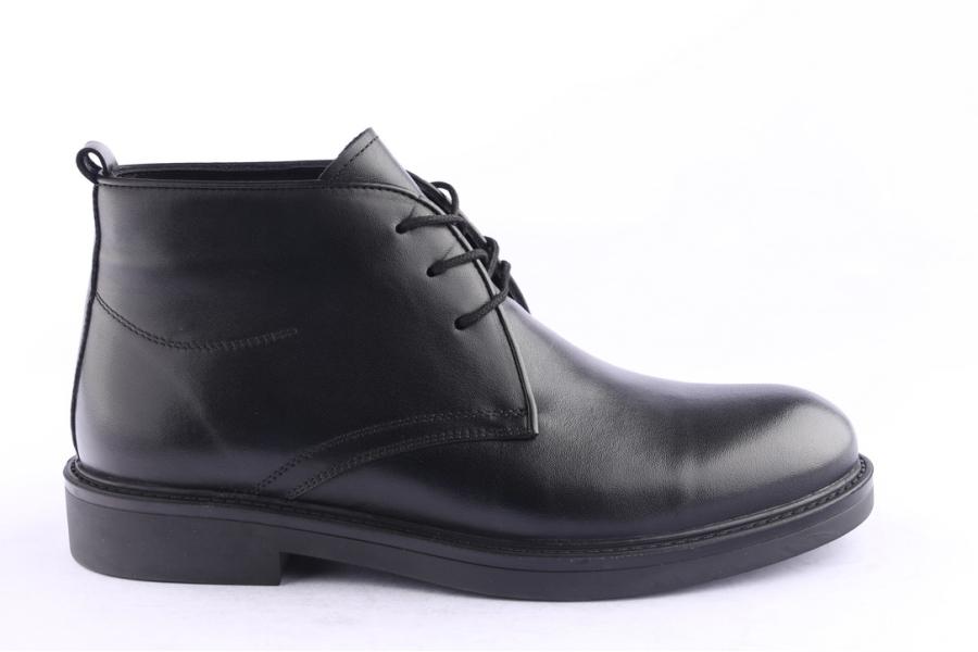 d.moro shoes Men Leather Ankle Boots for Winter: M087 Black (Wholesale)