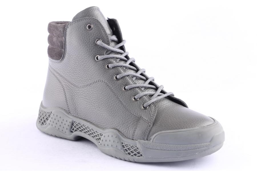 D.moro Shoes Men Leather Ankle Boots For Winter: M089 Grey (Wholesale)