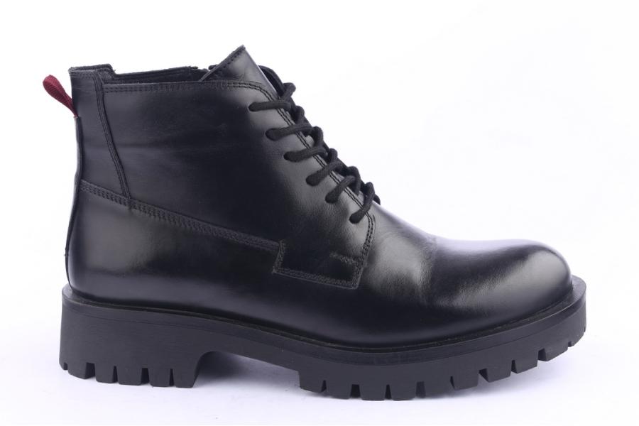 d.moro shoes Men Leather Ankle Boots for Winter: M09 Black (Wholesale)