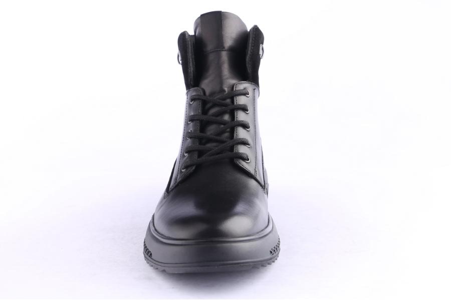 D.moro Shoes Men Leather Ankle Boots For Winter: M090 Black (Wholesale)