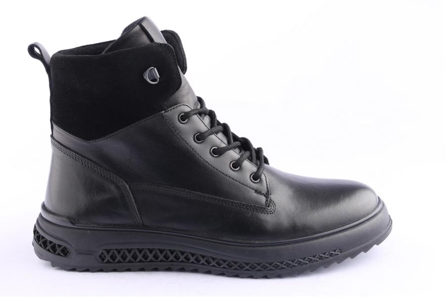d.moro shoes Men Leather Ankle Boots for Winter: M090 Black (Wholesale)