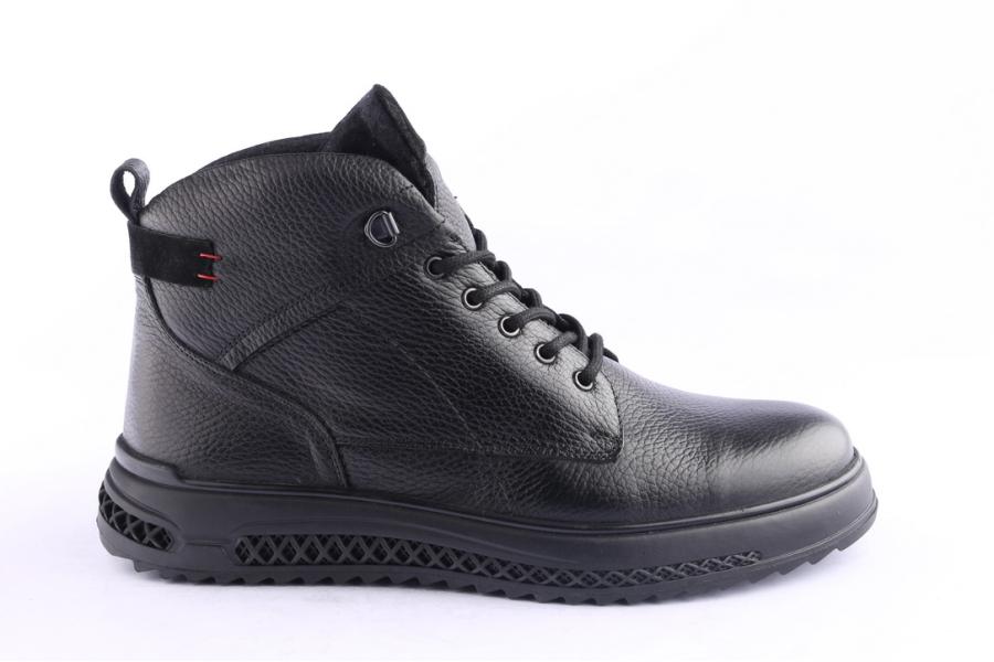 d.moro shoes Men Leather Ankle Boots for Winter: M091 Black (Wholesale)