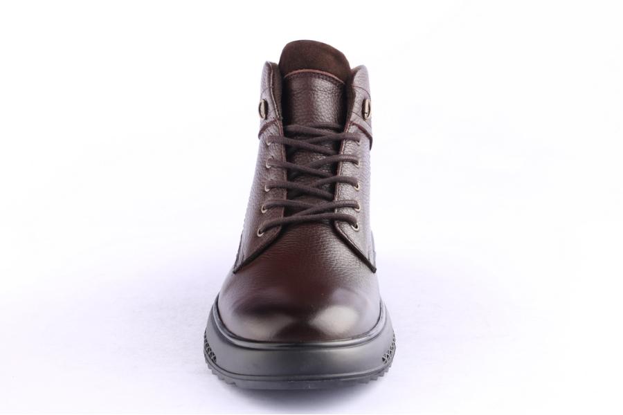 D.moro Shoes Men Leather Ankle Boots For Winter: M091 Brown (Wholesale)