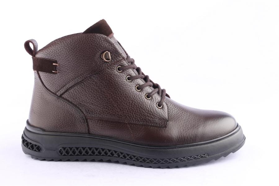 d.moro shoes Men Leather Ankle Boots for Winter: M091 Brown (Wholesale)