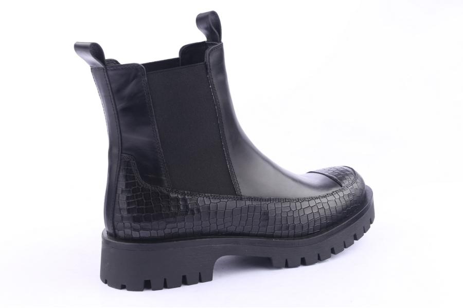 D.moro Shoes Men Leather Ankle Boots For Winter: M10 Black (Wholesale)