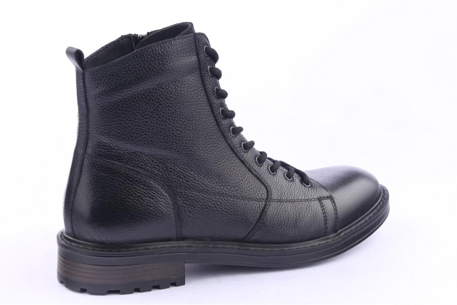 D.moro Shoes Men Leather Ankle Boots For Winter: M11 Black (Wholesale)