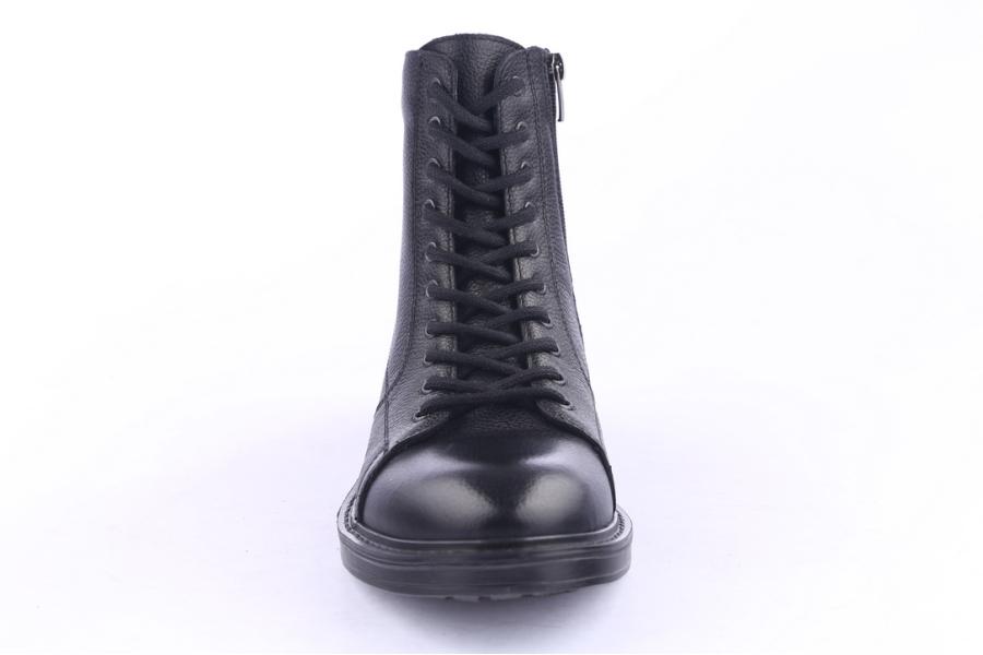 D.moro Shoes Men Leather Ankle Boots For Winter: M11 Black (Wholesale)