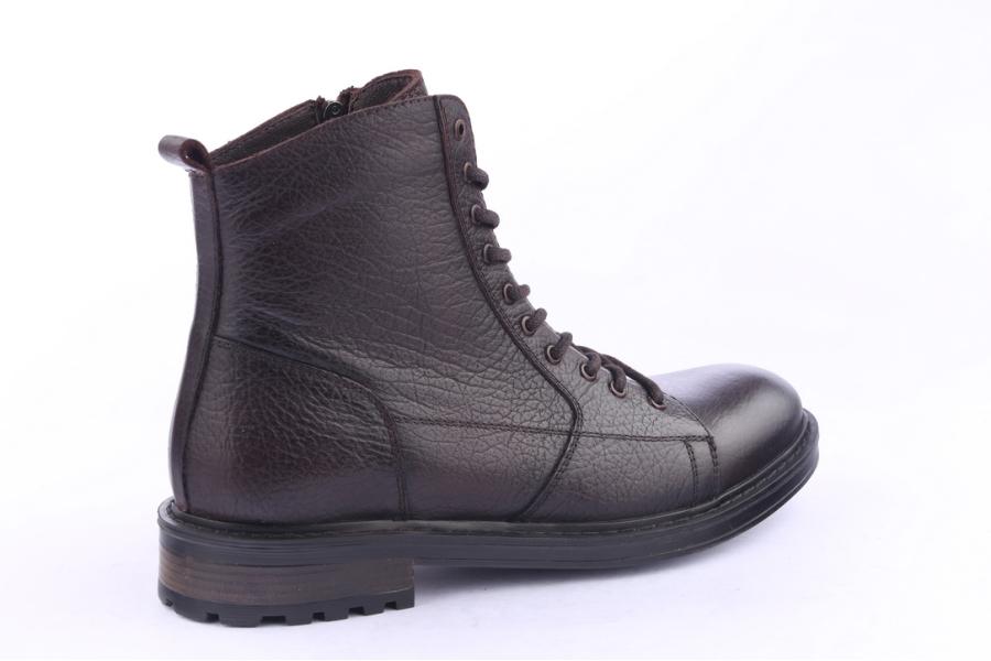 D.moro Shoes Men Leather Ankle Boots For Winter: M11 Brown (Wholesale)