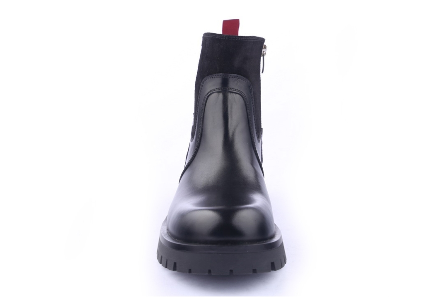 D.moro Shoes Men Leather Ankle Boots For Winter: M14 Black (Wholesale)