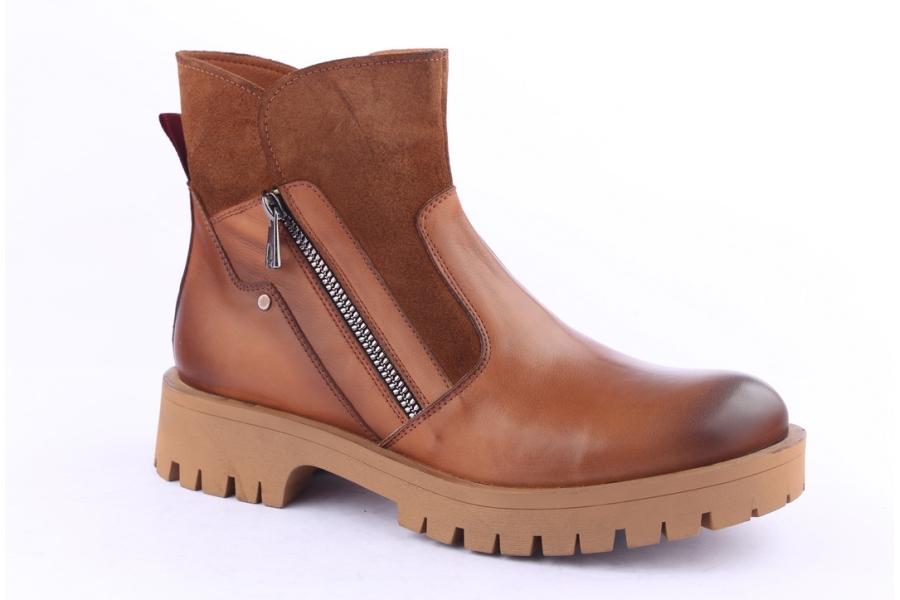 D.moro Shoes Men Leather Ankle Boots For Winter: M16 Tan (Wholesale)