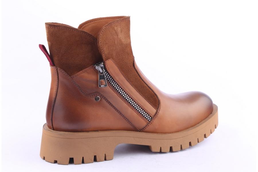 D.moro Shoes Men Leather Ankle Boots For Winter: M16 Tan (Wholesale)