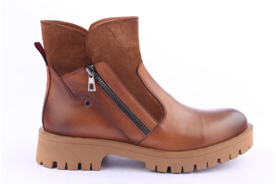 d.moro shoes Men Leather Ankle Boots for Winter: M16 Tan (Wholesale)
