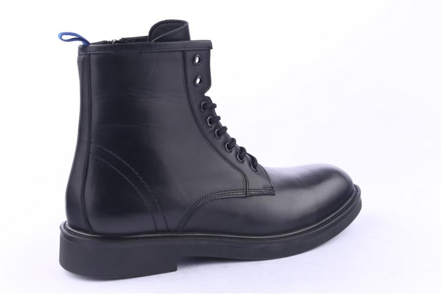 D.moro Shoes Men Leather Ankle Boots For Winter: M17 Black (Wholesale)