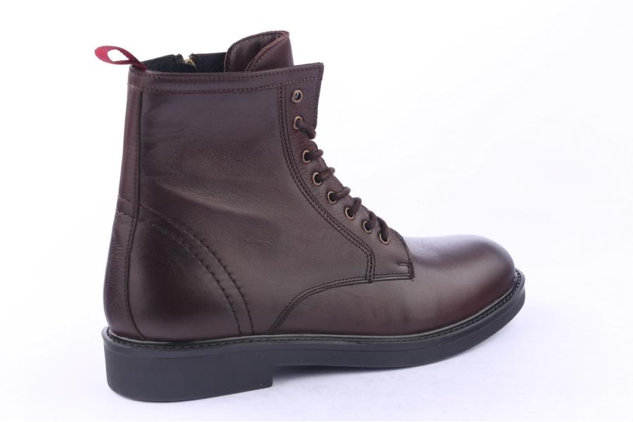 D.moro Shoes Men Leather Ankle Boots For Winter: M17 Brown (Wholesale)