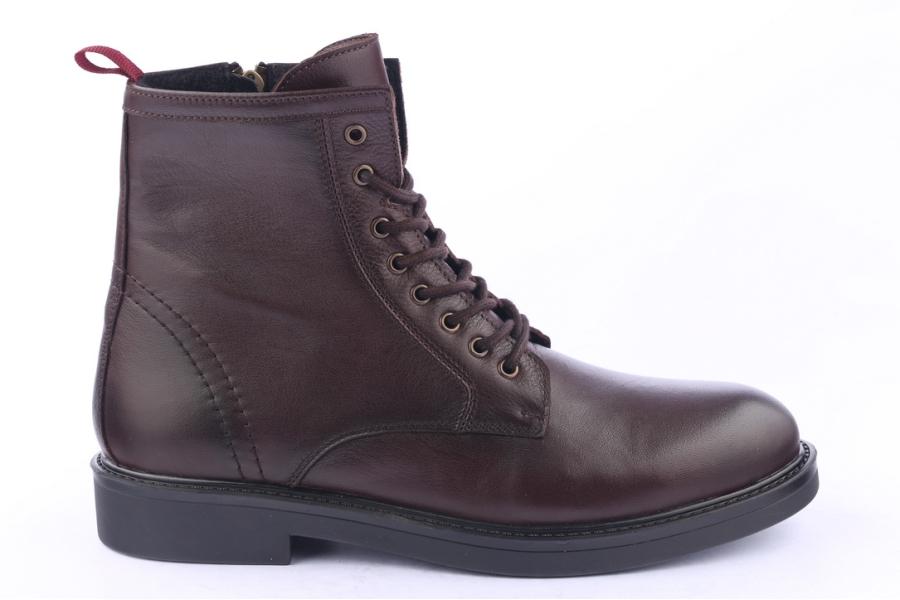 d.moro shoes Men Leather Ankle Boots for Winter: M17 Brown (Wholesale)