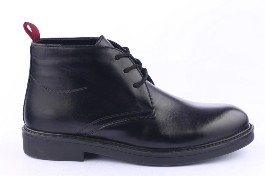 d.moro shoes Men Leather Ankle Boots for Winter: M19 Black (Wholesale)