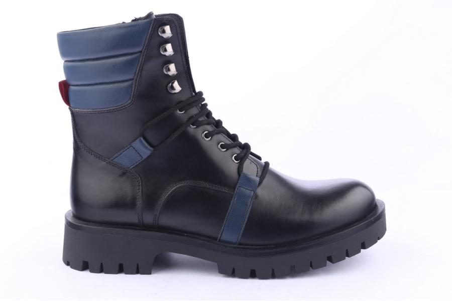 d.moro shoes Men Leather Ankle Boots for Winter: M21 Black (Wholesale)