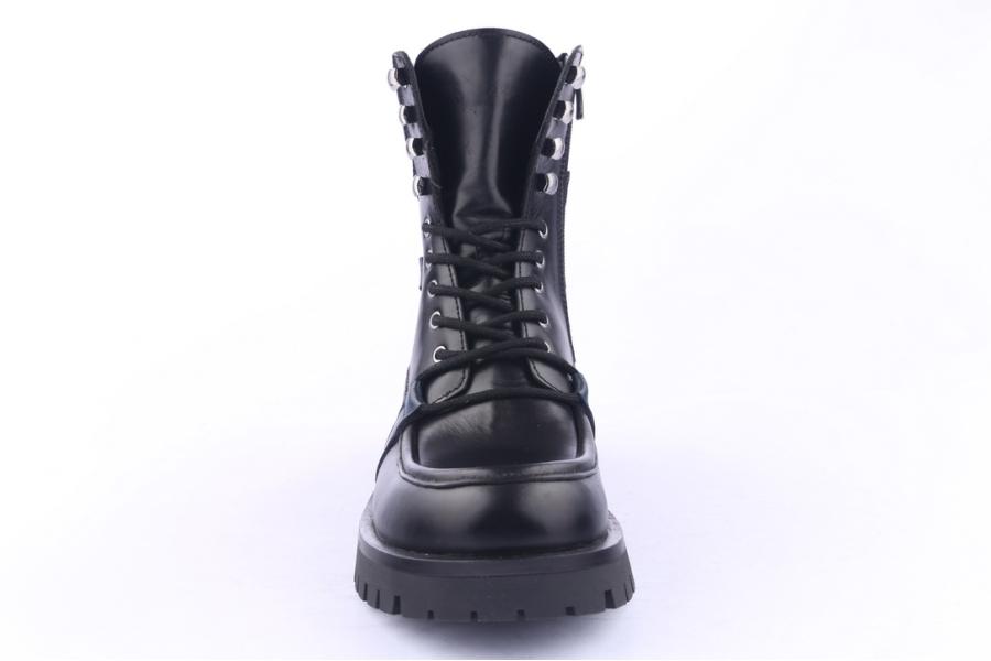 D.moro Shoes Men Leather Ankle Boots For Winter: M22 Black (Wholesale)