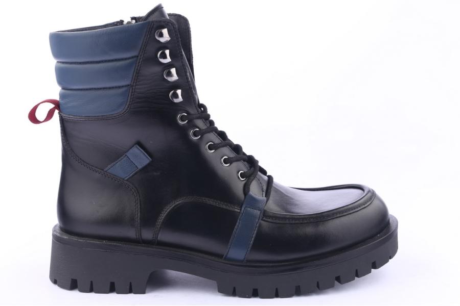 d.moro shoes Men Leather Ankle Boots for Winter: M22 Black (Wholesale)