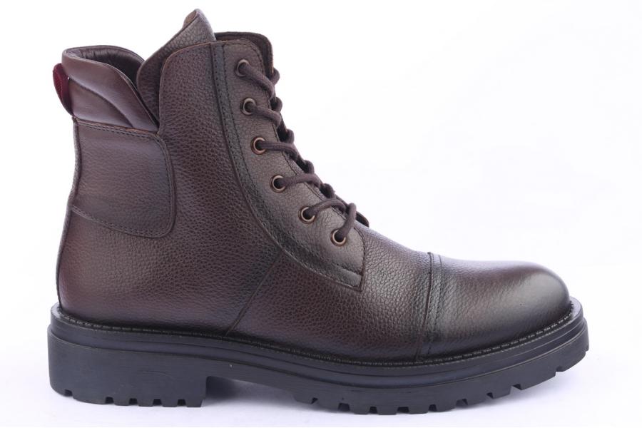 d.moro shoes Men Leather Ankle Boots for Winter: M23 Brown (Wholesale)
