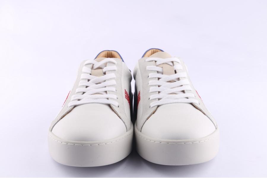 D.moro Shoes Men Leather Sneakers For Summer: 201021 White (Wholesale)