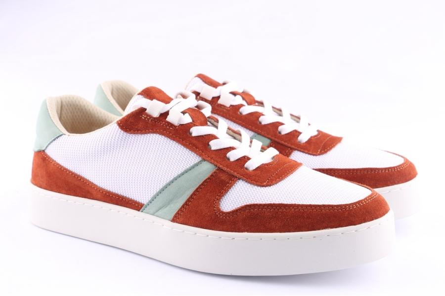 D.moro Shoes Men Leather + Textil Sneakers For Summer: 201020 Mango (Wholesale)