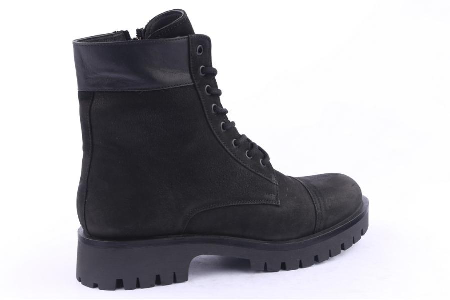 D.moro Shoes Men Nubuck Leather Ankle Boots For Winter: M007 Black (Wholesale)