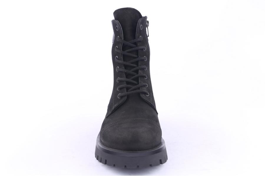 D.moro Shoes Men Nubuck Leather Ankle Boots For Winter: M007 Black (Wholesale)