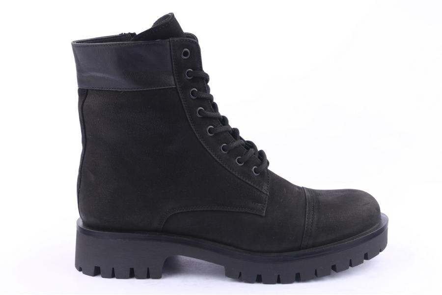 d.moro shoes Men nubuck leather Ankle Boots for Winter: M007 Black (Wholesale)