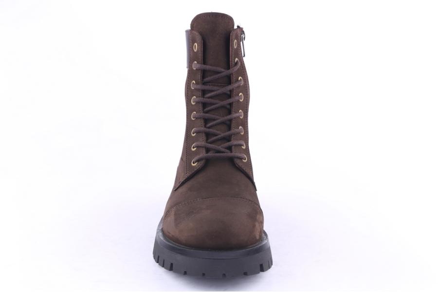 D.moro Shoes Men Nubuck Leather Ankle Boots For Winter: M007 Brown (Wholesale)