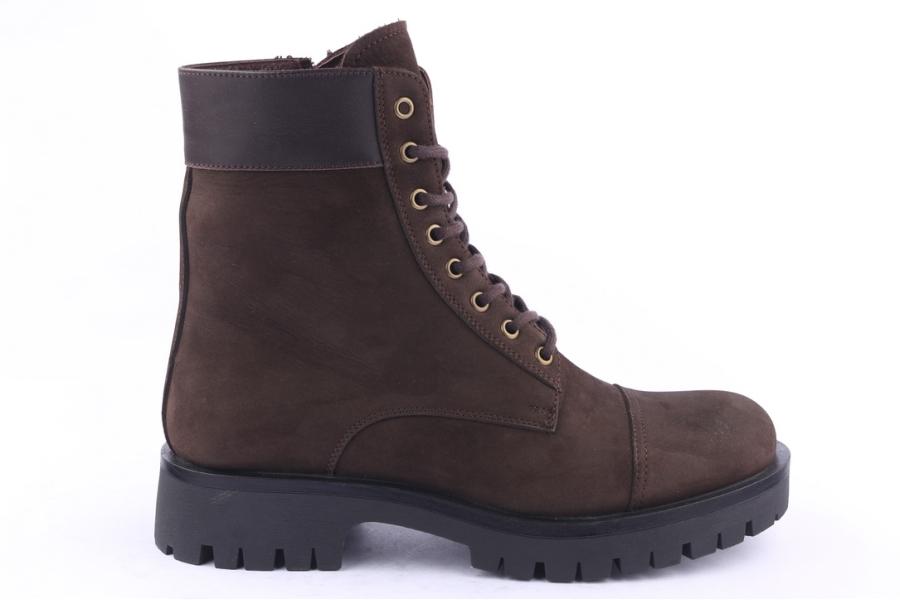 d.moro shoes Men nubuck leather Ankle Boots for Winter: M007 Brown (Wholesale)
