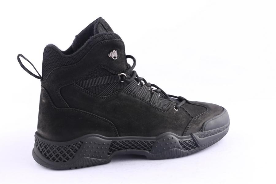 D.moro Shoes Men Nubuck Leather Ankle Boots For Winter: M065 Black (Wholesale)