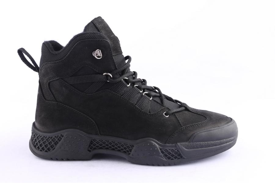 d.moro shoes Men nubuck leather Ankle Boots for Winter: M065 Black (Wholesale)