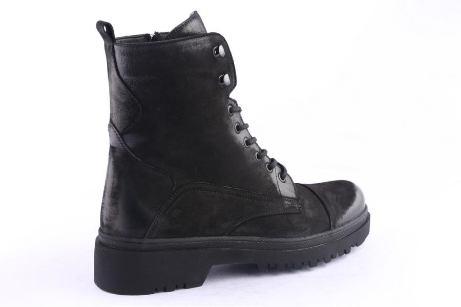 D.moro Shoes Men Nubuck Leather Ankle Boots For Winter: M070 Black (Wholesale)