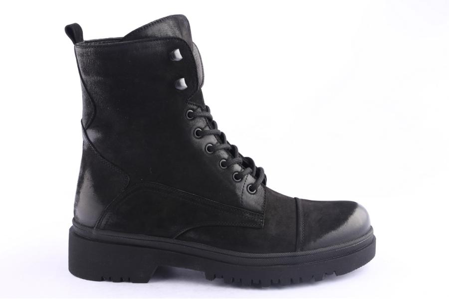 d.moro shoes Men nubuck leather Ankle Boots for Winter: M070 Black (Wholesale)