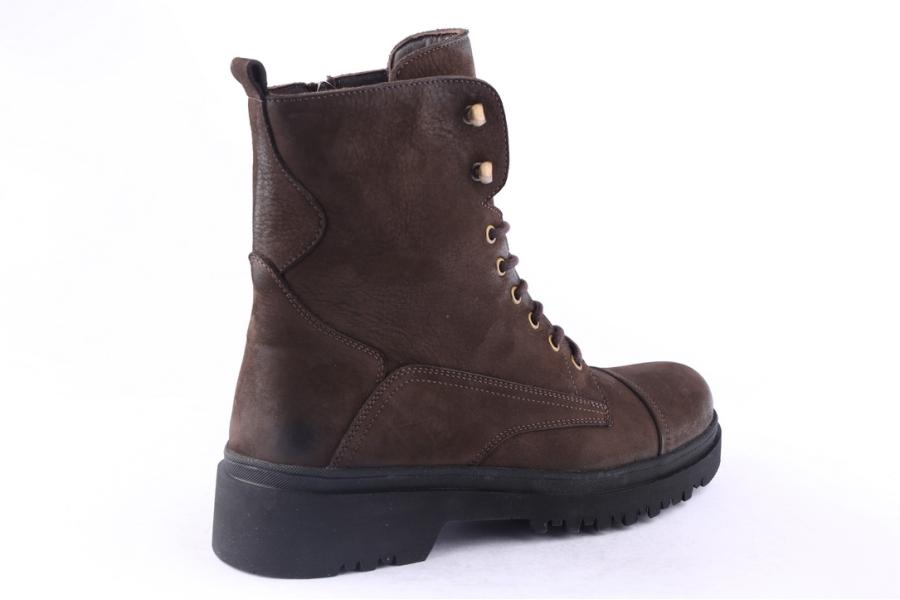 D.moro Shoes Men Nubuck Leather Ankle Boots For Winter: M070 Brown (Wholesale)