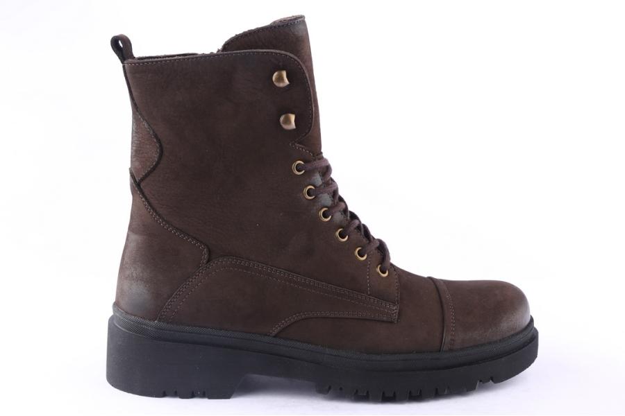 d.moro shoes Men nubuck leather Ankle Boots for Winter: M070 Brown (Wholesale)
