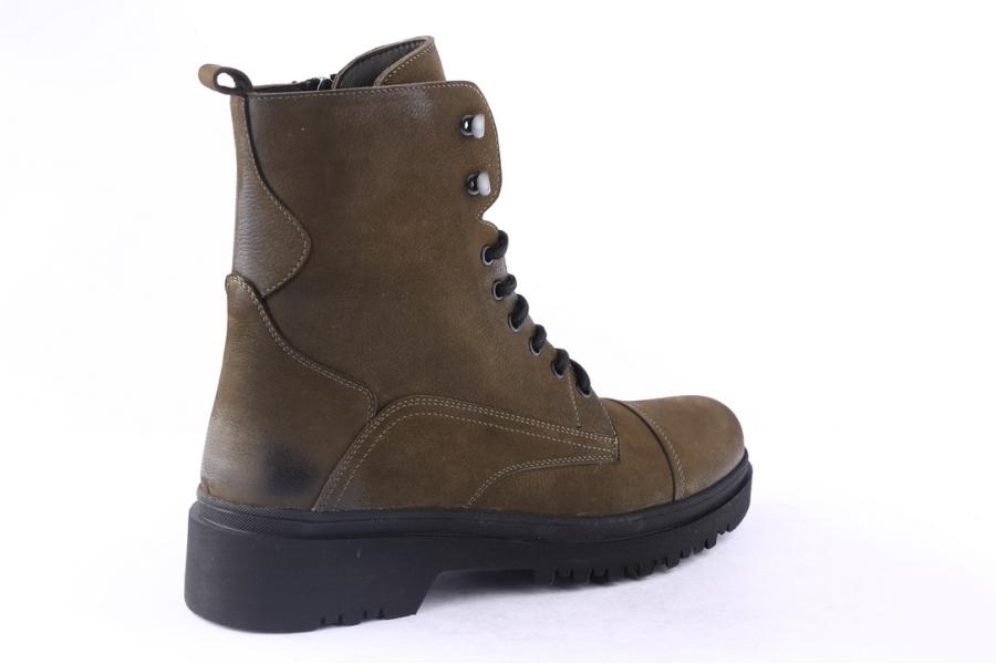 D.moro Shoes Men Nubuck Leather Ankle Boots For Winter: M070 Khaki (Wholesale)