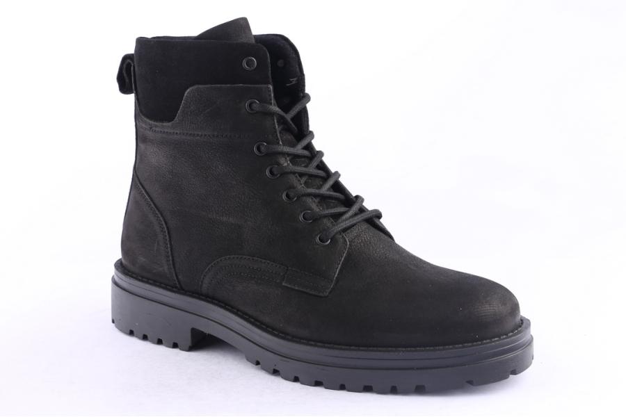 D.moro Shoes Men Nubuck Leather Ankle Boots For Winter: M079 Black (Wholesale)