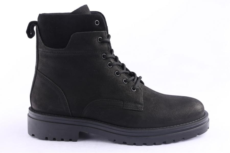 d.moro shoes Men nubuck leather Ankle Boots for Winter: M079 Black (Wholesale)