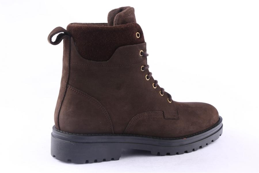 D.moro Shoes Men Nubuck Leather Ankle Boots For Winter: M079 Brown (Wholesale)