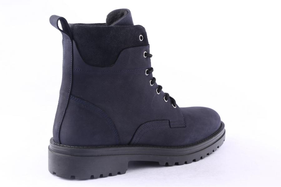 D.moro Shoes Men Nubuck Leather Ankle Boots For Winter: M079 Navy Blue (Wholesale)