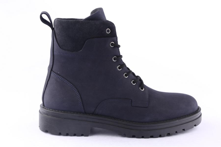 d.moro shoes Men nubuck leather Ankle Boots for Winter: M079 Navy Blue (Wholesale)