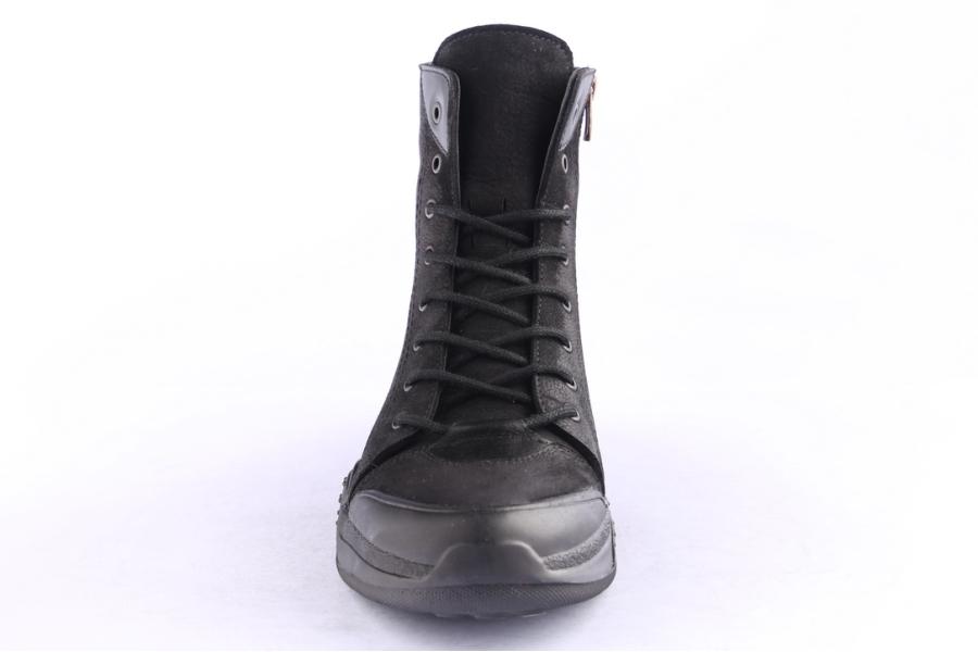 D.moro Shoes Men Nubuck Leather Ankle Boots For Winter: M088 Black (Wholesale)