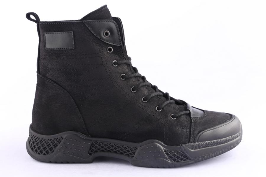 d.moro shoes Men nubuck leather Ankle Boots for Winter: M088 Black (Wholesale)
